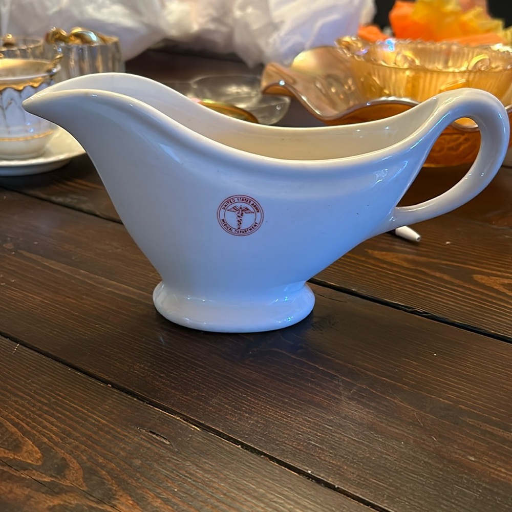 United States Army Medical Department Gravy Bowl